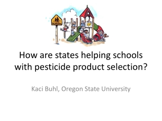 How are states helping schools with pesticide product selection?