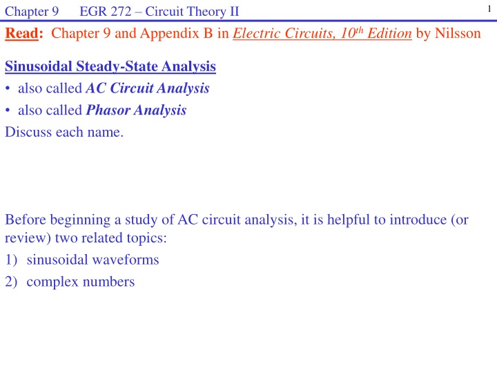 chapter 9 egr 272 circuit theory ii