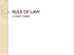 RULE OF LAW - slide 1