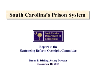 South Carolina’s Prison System