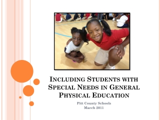 Including Students with Special Needs in General Physical Education