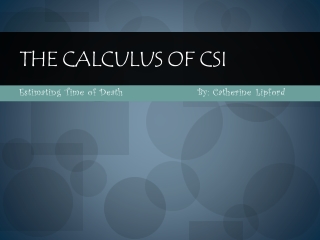 The Calculus of CSI