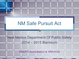 NM Safe Pursuit Act