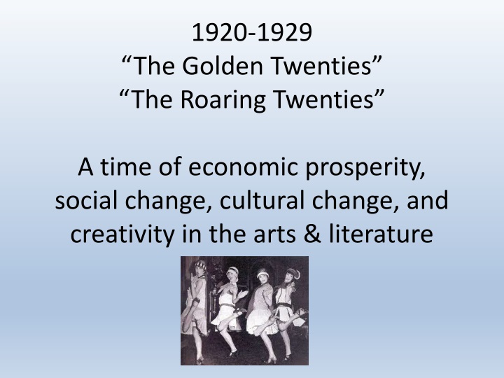 1920 1929 the golden twenties the roaring