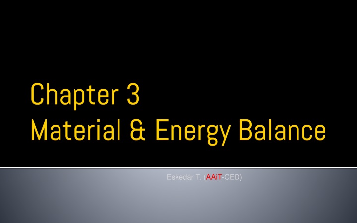 chapter 3 material energy balance