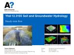 Yhd-12.3105 Soil and Groundwater Hydrology
