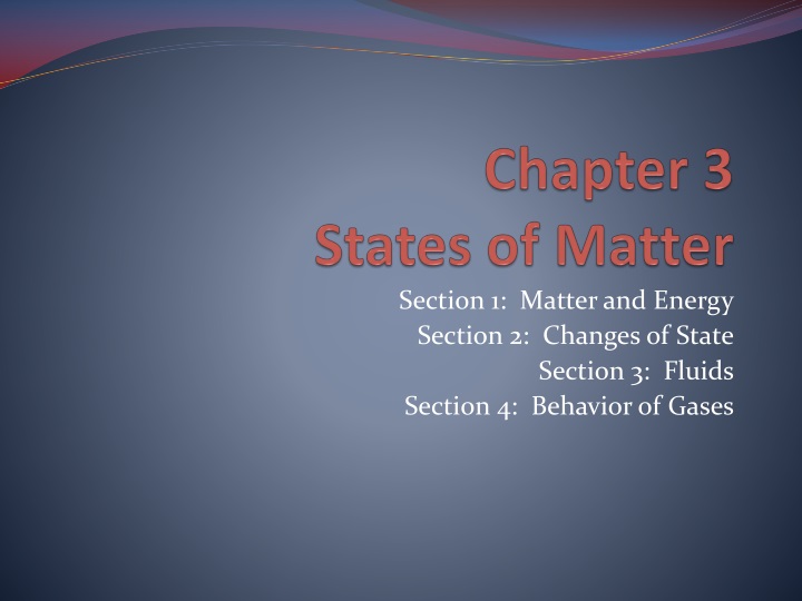 chapter 3 states of matter