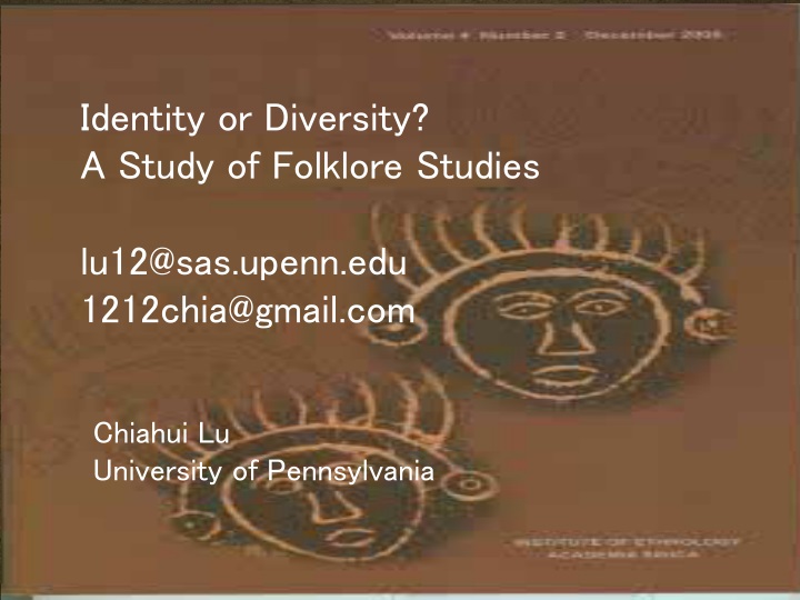 identity or diversity a study of folklore studies