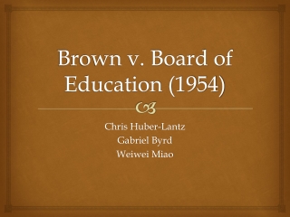 Brown v. Board of Education (1954)
