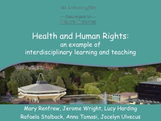 Health and Human Rights: an example of interdisciplinary learning and teaching
