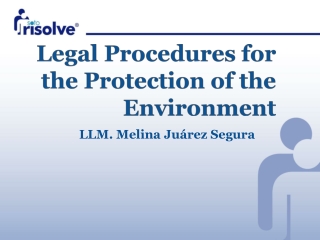 Legal Procedures for the Protection of the Environment