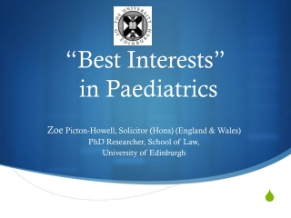 “Best Interests” in Paediatrics