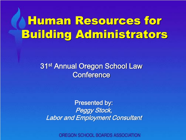 human resources for building administrators