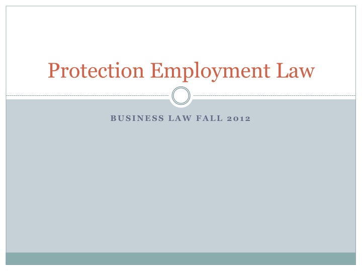 protection employment law