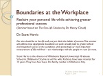 Boundaries at the Workplace - slide 1