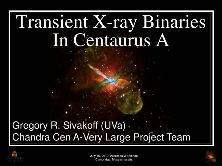 transient x ray binaries in centaurus a