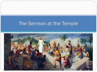 The Sermon at the Temple