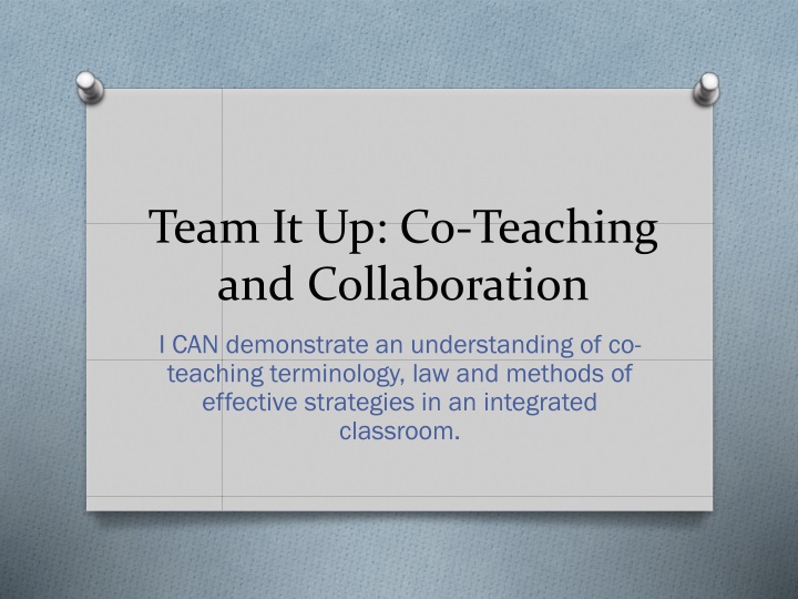 team it up co teaching and collaboration