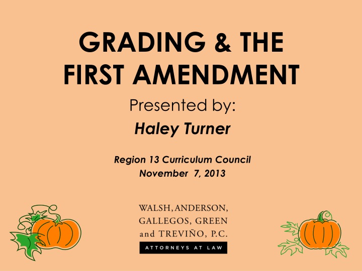 grading the first amendment