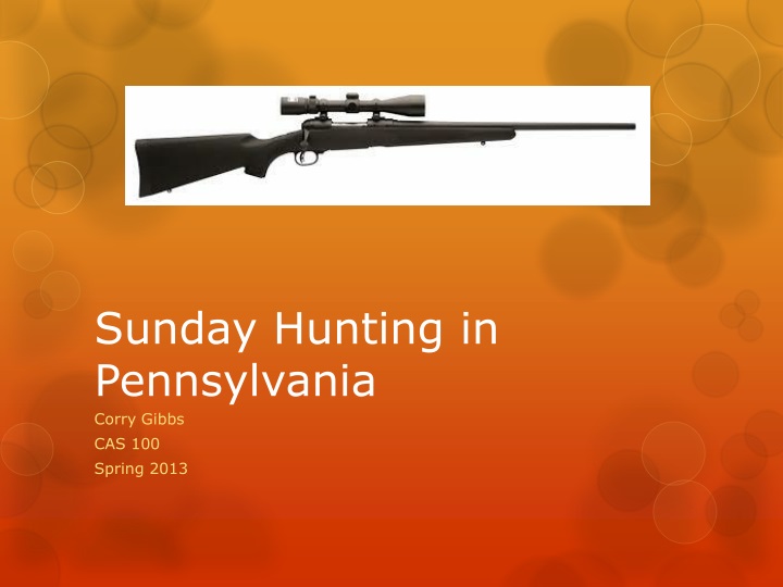 sunday hunting in pennsylvania