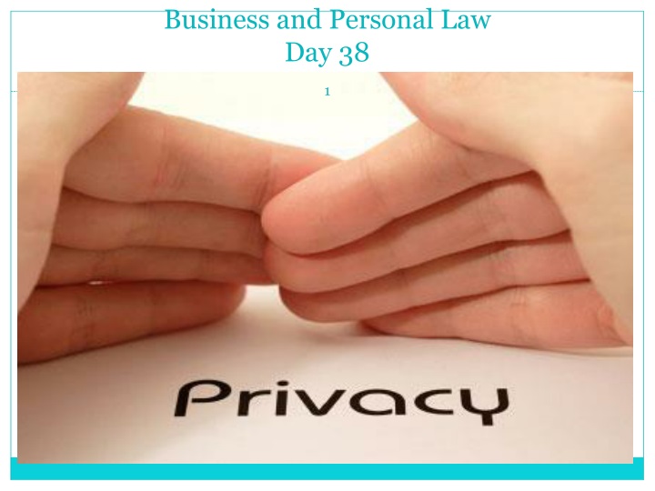 business and personal law day 38