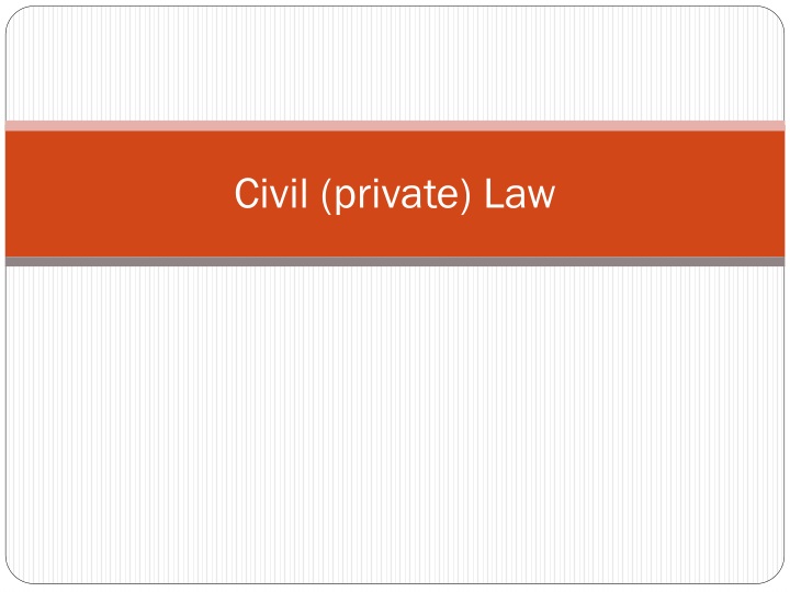 civil private law