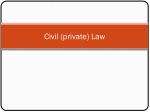 Civil (private) Law - slide 1