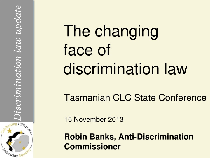 the changing face of discrimination law