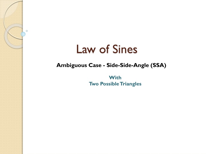 Ppt Law Of Sines Powerpoint Presentation Free Download Id1532878 5440