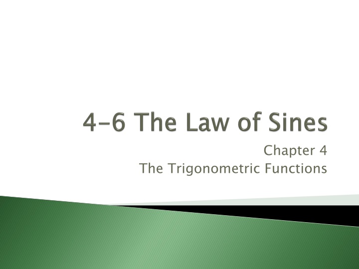 4 6 the law of sines