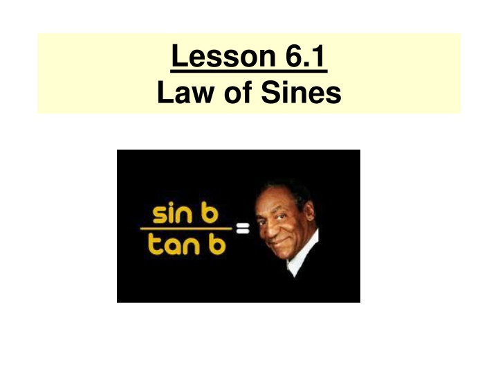 lesson 6 1 law of sines