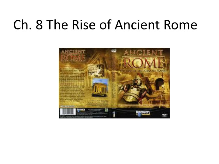 ch 8 the rise of ancient rome