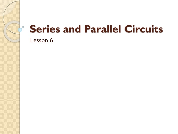 series and parallel circuits