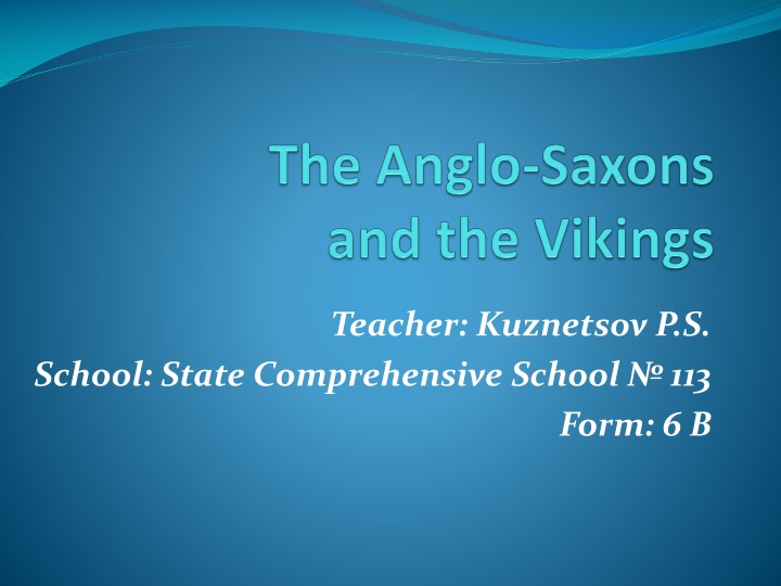 the anglo saxons and the vikings