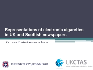 Representations of electronic cigarettes in UK and Scottish newspapers