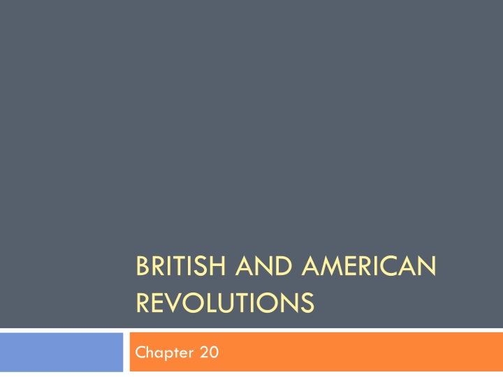 british and american revolutions