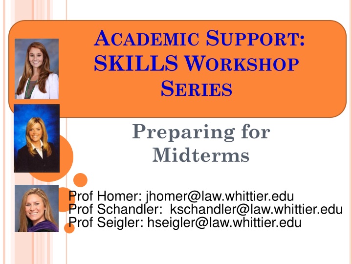 academic support skills workshop series