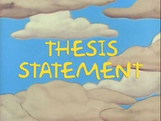 The Thesis Statement - What is it?