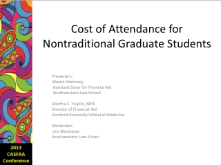 cost of attendance for nontraditional graduate students