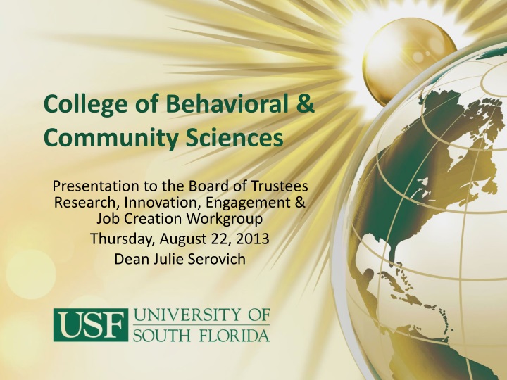 college of behavioral community sciences