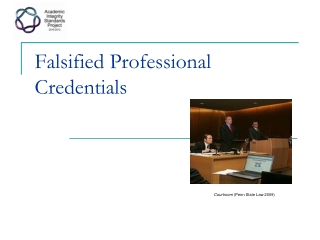 falsified professional credentials