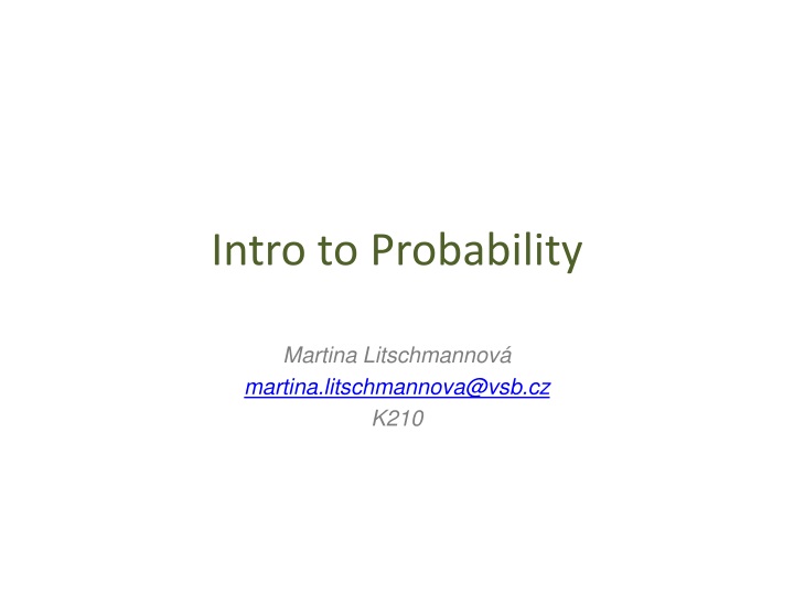 intro to probability