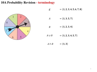 10A Probability Revision - terminology