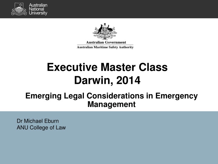 executive master class darwin 2014