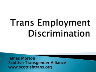 Trans Employment Discrimination