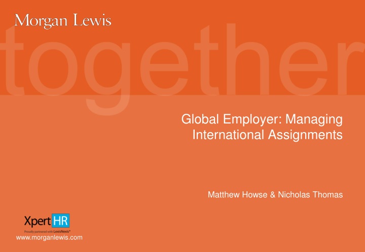 global employer managing international assignments