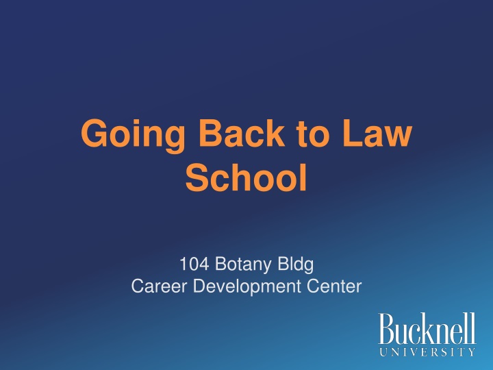 going back to law school