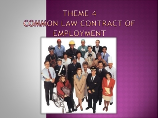 Theme 4 Common Law Contract of Employment