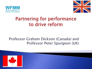 Partnering for performance to drive reform