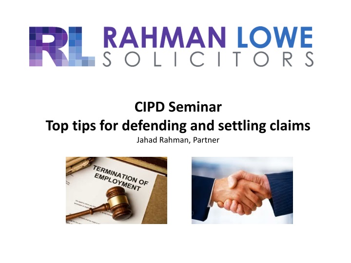cipd seminar top tips for defending and settling